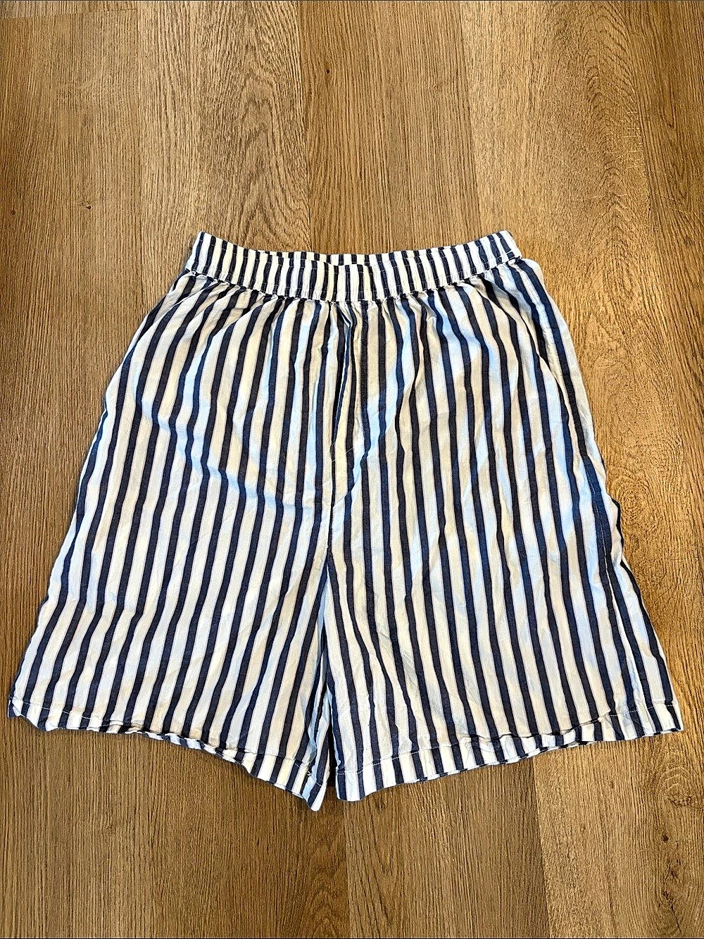 Anthropologie The Wren Boxer Shorts Blue & White Small